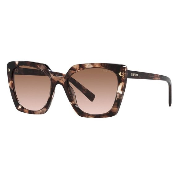 New PRADA Havana Square PR 23ZS 07R-0A6 Sunglasses Women - Picture 1 of 4